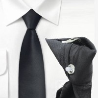 Cravate Sécurité à Clip Noire 
